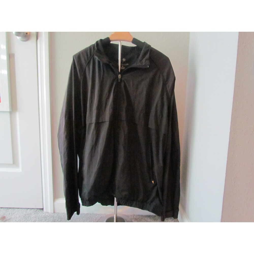 Nicklaus Performance Windbreaker XL Black Quarter Zip Golf Jacket‎ Activewear